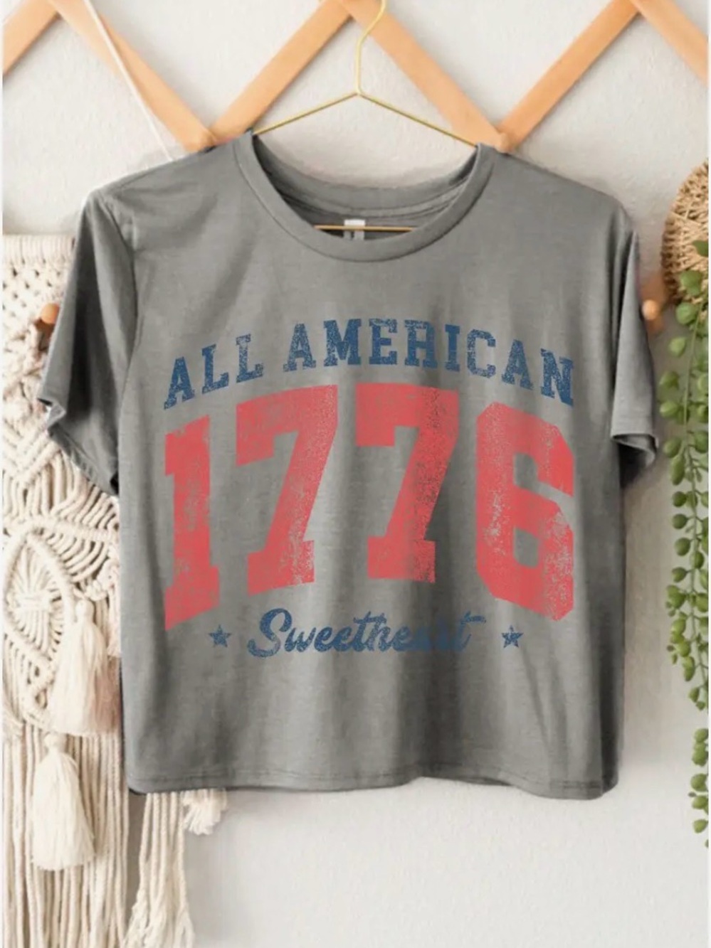 All American 1776 Sweetheart Graphic Tee